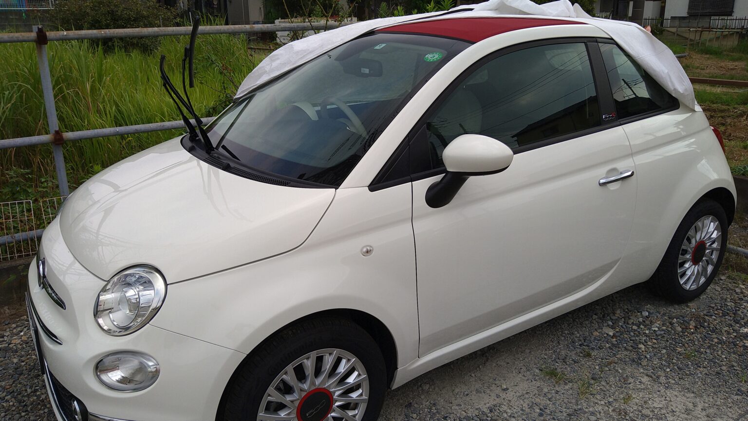 FIAT500C　ソフトトップ